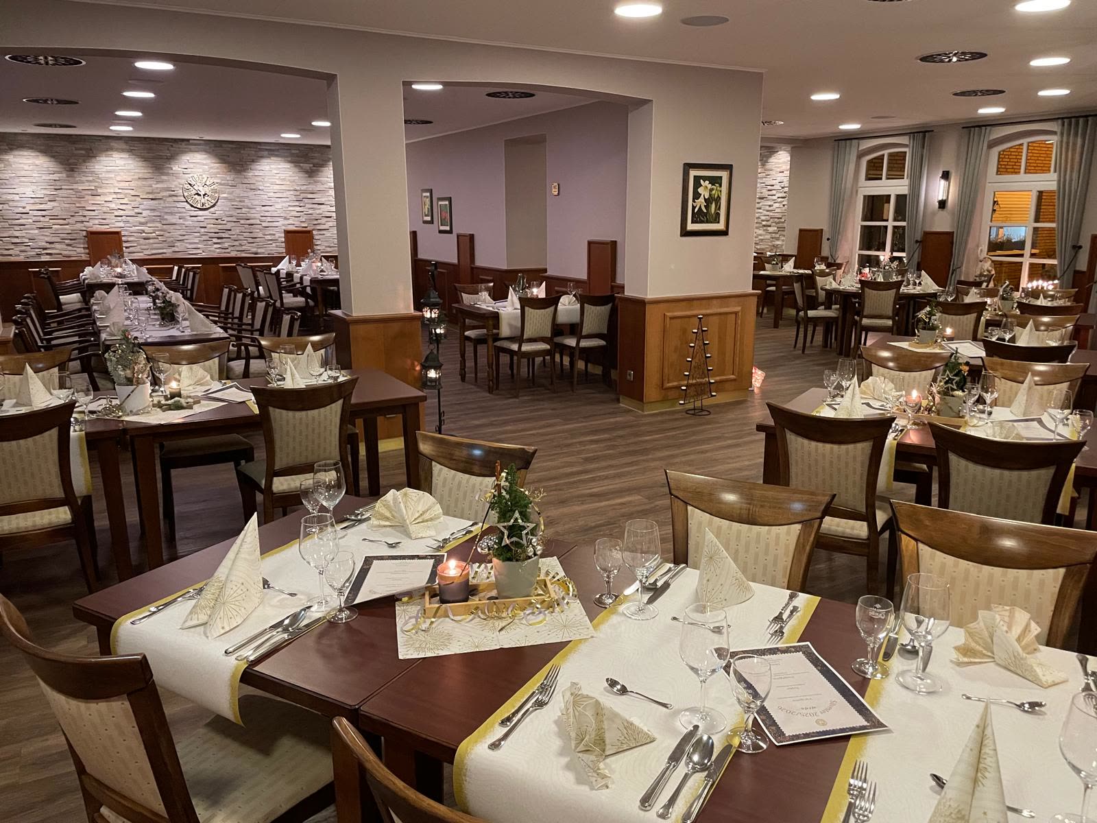 Blick in den Gastraum des Restaurants